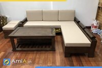 Bộ sofa góc gỗ hiện đại giá rẻ tại Hà Nội SFG23221