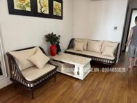Bộ Sofa Nan Gỗ Hiện Đại 2 Ghế Kèm Đệm- SF50