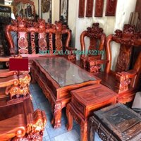 Bộ sofa Tam Sư Nghê Ba Đầu gỗ Hương Đá