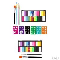 Bộ sơn cơ thể mặt Độ bão hòa cao Đồ dùng gốc nước Sơn mặt Sắc tố cho sân khấu Trang điểm biểu diễn sân khấu Giáng sinh