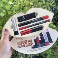 Bộ son kiss beauty give my nude lip
