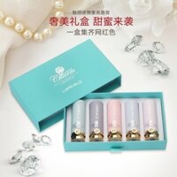 Bộ Son Môi Rapell Dưỡng Ẩm Lâu Dài Không Phai Màu Son Môi Khắc Sang Trọng Hộp Quà Tặng Sống 2.24G