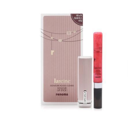 Bộ son môi và son bóng dưỡng Renoma Lareine Signature Lipstick #P2