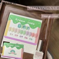 Bộ sơn móng tay 5 màu Kem gel Sơn móng tay Keo dán (miễn phí gửi 1 bảng) 10ml