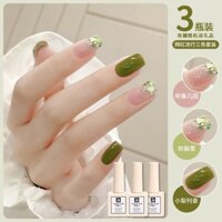 Bộ Sơn Móng Tay Màu Xanh Lá Mùa Hè 2023 Phong Cách Mới Phổ Biến Cho Cửa Hàng manicure shop