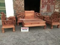 BỘ SƠN THUỶ VÁCH ĐỤC CHÂN 12 – 6 MÓN ( GỖ HƯƠNG ĐỎ LÀO )