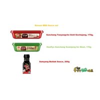Bộ Sốt BBQ Hàn Quốc (gochujang 170g + ssamjang 170g + sốt buldak 200g)