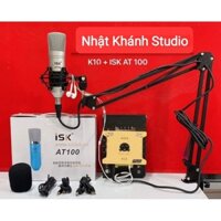 Bộ Sound card Thu Âm K10 kèm Mic AT100
