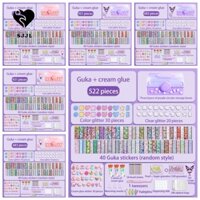 Bộ Sticker Goo DIY Làm Móc Khóa / Thẻ Goo / Móc Khóa Thủ Công Cho Bé Gái