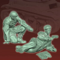 Bộ sửa chữa xe tăng Pháp 1 / 35, mô hình nhựa người lính, chủ đề quân sự, bộ chưa lắp ráp và chưa sơn