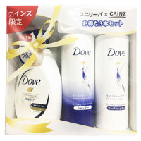 Bộ sữa tắm, dầu gội, xả Dove màu Xanh
