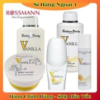 Bộ Sữa tắm, Lăn khử mùi, Dưỡng thể Vanilla Bettina Barty của Đức - Date mới nhất Đủ Bill