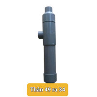 Bộ sục khí Ejector, trộn khí oxy xử lý nước giếng khoan thân 49 ra 34