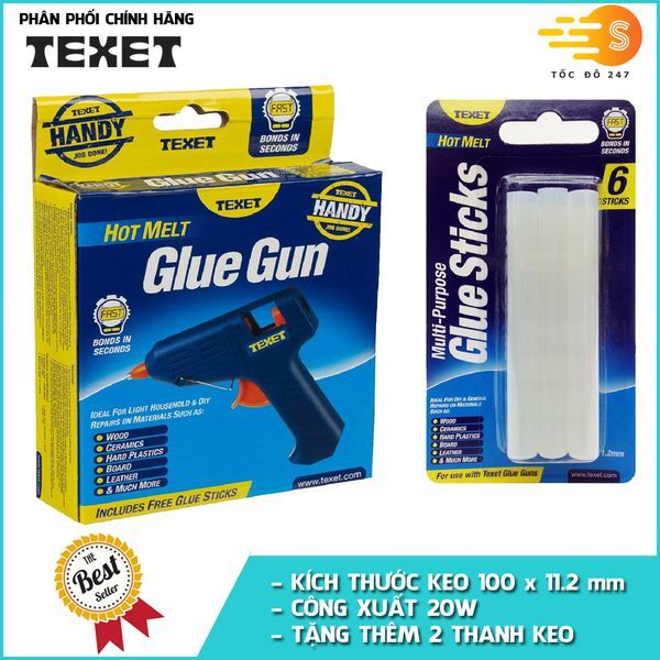 Bộ súng bắn keo và keo Texet HH-158