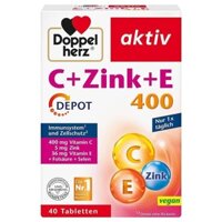 Bổ sung C + Zink + E 400 DEPOT hộp 40 viên Hàng Đức