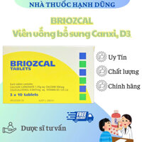 Bổ sung Canxi cho người thiếu hụt Bride Healthycare Briozcal | Calcium - D3 |Nhập khẩu Úc | Hộp 30 viên.