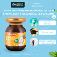 Bổ Sung CANXI, Hỗ Trợ Tăng Trưởng Chiều Cao Cho Bé SPRING LEAF KIDS MEGA MILKY CALCIUM (60 viên)