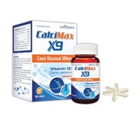 Bổ Sung Canxi, Phát Triển Chiều Cao, Xương Chắc Khỏe Calci Max X9, 1 Lọ 60 Viên