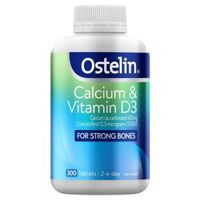 Bổ sung Canxi và Vitamin D3 Ostelin 300