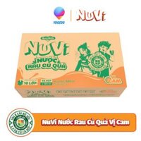 (BỔ SUNG CHẤT XƠ) Thùng 48 Hộp 110/180ML Nuvi Nước Rau Củ Quả Vị Cam/ Dâu - NUTIFOOD - YOOSOO