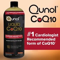 Bổ sung CoQ10 dạng nước Qunol Liquid Superior Absorption CoQ10 900ml Mỹ