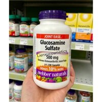 Bổ sung Glucosamine Webber Naturals Glucosamine sulfate 500mg, hộp 330 viên;HSD 2027