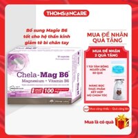 Bổ sung Magie B6 Chela Magie-B6, giảm run tay chân, tê bì, hạn chế chuột rút Hộp 30 viên - Thomsoncare