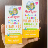 Bổ sung Mary ruth infant & toddler vitamin D3 organic liquid drops 15ml