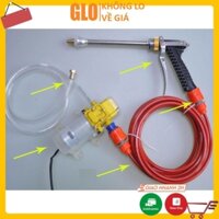 Bộ Súng Rửa Xe Ô Tô, Xe Máy Kèm Bơm Cao Áp 12v