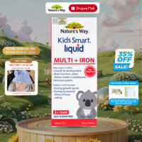 Bổ Sung Sắn Nature's Way Kids Smart Liquid Multi + Iron Hỗ Trợ Tăng Cường Sức Đề Kháng Cho Bé