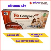 Bổ sung sắt Fe Complex GT (hộp4 vỉ×5 ống) vị thơm ngọt dễ uống dùng cho trẻ từ 2 tuổi trở lên