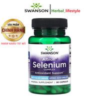 Bổ sung Selen, Swanson, Albion Selenium Complex, 200 mcg , 90 Capsules