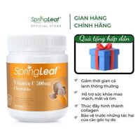 Bổ sung Vitamin C 500mg SpringLeaf giúp tăng sinh collagen sáng da và tăng đề kháng cơ thể (500 viên) [Date 03.25]