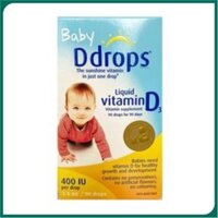 Bổ sung Vitamin D cho trẻ sơ sinh Baby Ddrops Vitamin D3 400IU 60 giọt