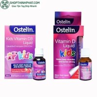 Bổ sung Vitamin D3 cho bé từ 6 tháng Ostelin Kid Vitamin D3 Liquid 20ml