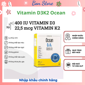 Bổ sung Vitamin D3 và Vitamin K2 Ocean D3K2 – Chai 20ml