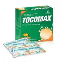 Bổ sung vitamin và khoáng chất TOCOMAX Plus (hương cam) hộp 5 vỉ x 4 viên nén sủi bọt