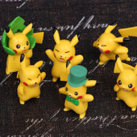 Bộ sưu tập 06 mô hình Pikachu đồ chơi Pokemon Mẫu 01