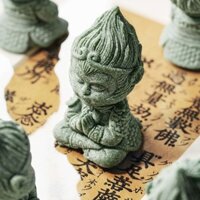 [Bộ sưu tập 10.000 người] Phong cách Trung Quốc Đá sa thạch xanh Dasheng Trà tay cầm thú cưng Mảnh trang trí máy tính để bàn Bể cá Rockery Cảnh quan Trang trí nhà cửa Phù hợp với cây cảnh 3.6 ~ 25