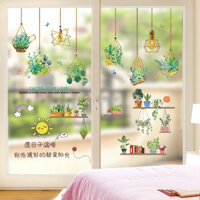 Bộ sưu tập 1016 người Trang trí phòng ngủ Giấy dán cửa kính Cửa sổ Giấy dán cửa sổ Cửa sổ Giấy dán tường tự dính Trang trí phòng Mẫu Tranh dán tường * 3.11