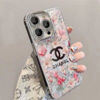 Bộ sưu tập 12 người Full Screen Flower Chanel Style Apple 16 Vỏ điện thoại iPhone15promax Chống sốc 1413p Nữ 12 Bộ Hàng có sẵn✨2025✨0318