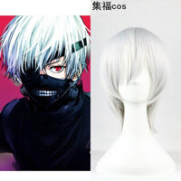 [Bộ sưu tập 1,20,000 người] Anime hai chiều cosplay Tóc giả giả Tokyo Ghoul / Kaneki Ken Unisex Tóc ngắn