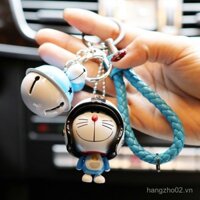 [Bộ sưu tập 12k người] Móc khóa mũ Doraemon sáng tạo, móc khóa hoạt hình dễ thương, chuông treo cho nam và nữ, charm túi xách