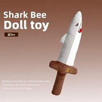 [Bộ sưu tập 14k người] Cánh tay cá mập, kiếm cá mập, dao cá mập, búp bê vui nhộn có hai ý nghĩa, đồ chơi nhồi bông dễ thương, gối cho bé gái, quà ngủ