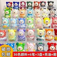 [Bộ sưu tập 19k người] Búp bê thạch cao tô màu DIY trắng trống graffiti dễ thương vẽ tay mẫu ba lô 3D bán chạy