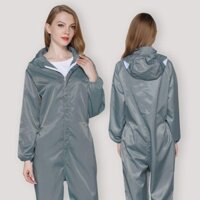 [Bộ sưu tập 2.4.000 người] Bảo vệ quần áo chống bụi Quần áo chống tĩnh điện một mảnh không bụi Xịt toàn thân Cách ly sơn Công việc tái sử dụng Nữ có mũ trùm đầu