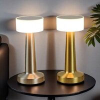 Bộ sưu tập 26 người Bắc Âu Hiện Đại Có Thể Sạc Lại Kim Loại Quả Tạ Bàn Đèn Phong Cách Cảm Ứng Cao Cấp Nhà Hàng Lãng Mạn Đơn Giản Không Khí Đèn 2025.3.6