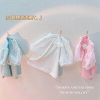 [Bộ sưu tập 2.6 vạn người] Quần áo trẻ em mùa hè 2024 Áo thun ngắn tay bé gái mới Áo thun trẻ em áo sơ mi công chúa tay phồng