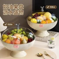 [Bộ sưu tập 4.9.000 người] Đĩa trái cây Chậu trái cây Phòng khách Lưu trữ máy tính để bàn Hộ gia đình Hộp kẹo cưới Giỏ đựng đồ trang trí đám cưới Hộp đựng đồ ăn nhẹ có nắp 3.25