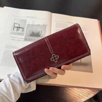 [Bộ sưu tập 73 người] Ví mới, khóa đa chức năng dành cho Nữ, Túi Clutch dài phù hợp với khí quyển thông thường dung lượng lớn, ví 3.3